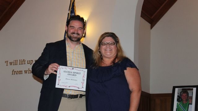 Dawn McGaha received the 2020 Aloha Award for her positive spirit and the excellent results she has produced as manager of the Tamassee Thrift Store.
