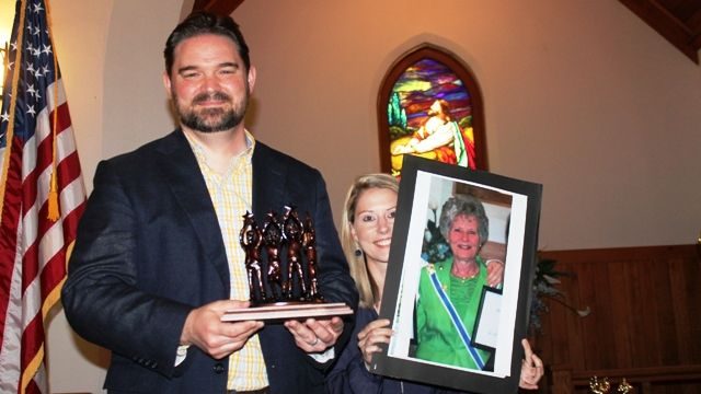 The 2020 Grace Ward Calhoun award was presented to Marilyn and Lenair Altman for their years of love and support to Tamassee DAR School.